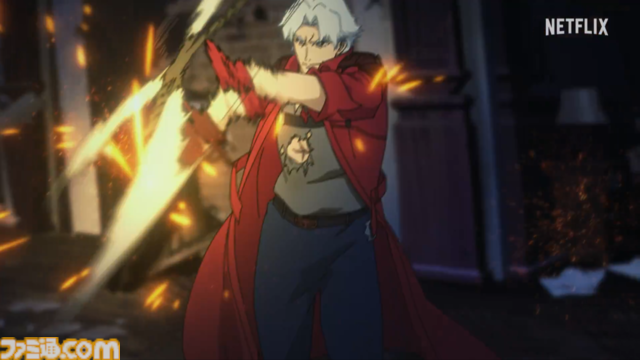 ネトフリアニメ版『Devil May Cry（原題）』の新規映像が公開。ダンテのド派手アクションにしびれる。配信は2025年4月に決定