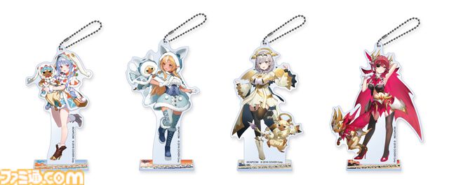 『モンハン』×ホロライブ3期生のコラボプライズが9月27日より展開。ぺこら、フレア、ノエル、マリンがオトモとおそろいの衣装に