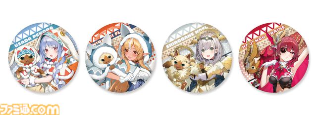 『モンハン』×ホロライブ3期生のコラボプライズが9月27日より展開。ぺこら、フレア、ノエル、マリンがオトモとおそろいの衣装に
