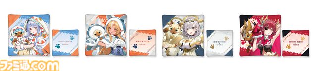 『モンハン』×ホロライブ3期生のコラボプライズが9月27日より展開。ぺこら、フレア、ノエル、マリンがオトモとおそろいの衣装に