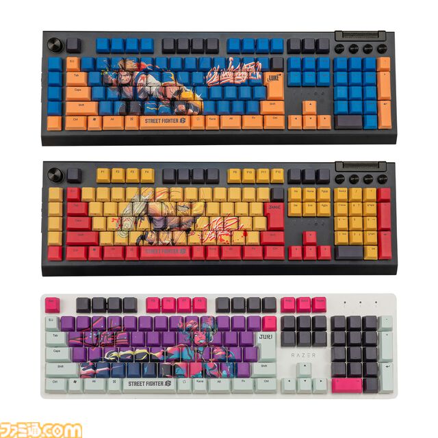 『スト6』ルーク、ジェイミー、ジュリのキーボードキーキャップが“ASOBI GRAPHT”シリーズより登場。本日（9/24）より予約開始。