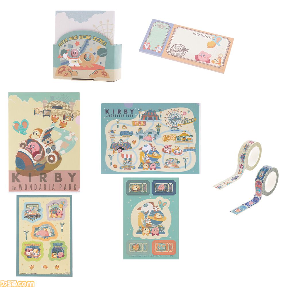 『星のカービィ』一番くじが本日（9/28）発売。テーマパークを楽しむカービィとお出迎えするワドルディのぬいぐるみがかわいすぎる