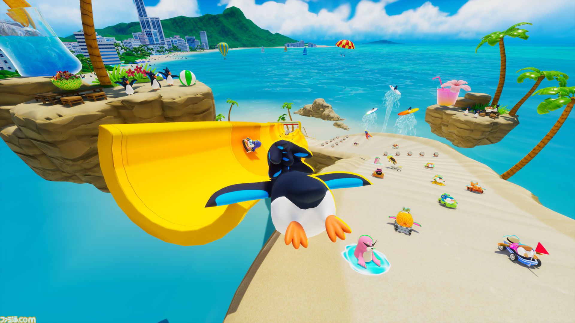 Switch版『ファーストペンギン』10月3日に配信決定。最大40人でのペンギンサバイバルレース。無料プレイ/クロスプラットフォーム対応