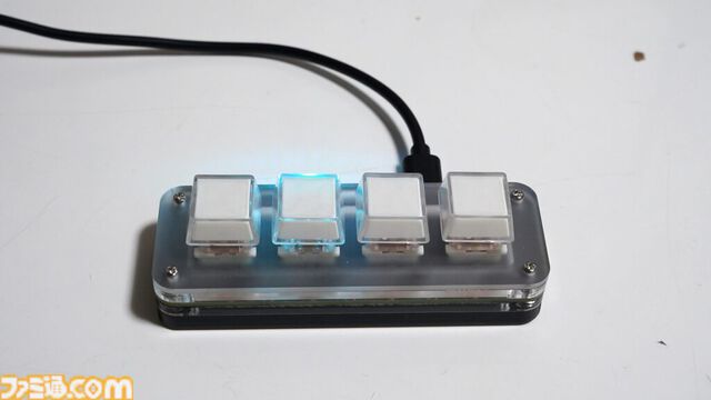 4ボタンキーボード“XA-TK4CTM”が10/1発売。キーキャップのデザイン、キー設定、キースイッチを自由にカスタムできる
