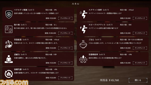 『焼肉パーティーサバイバル』10/18に発売。焼肉屋の食材だけでサバイバル、栄養バランスも重要に。摂取カロリーはスクワットで消費