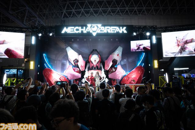 話題の近未来SFメカアクション『Mecha BREAK』ブースリポ―ト。巨大メカ“鳴神”＆コスプレイヤーさんとのフォトスポットやチュートリアルからじっくり魅力を味わえる試遊など豪華な出展内容【TGS2024】