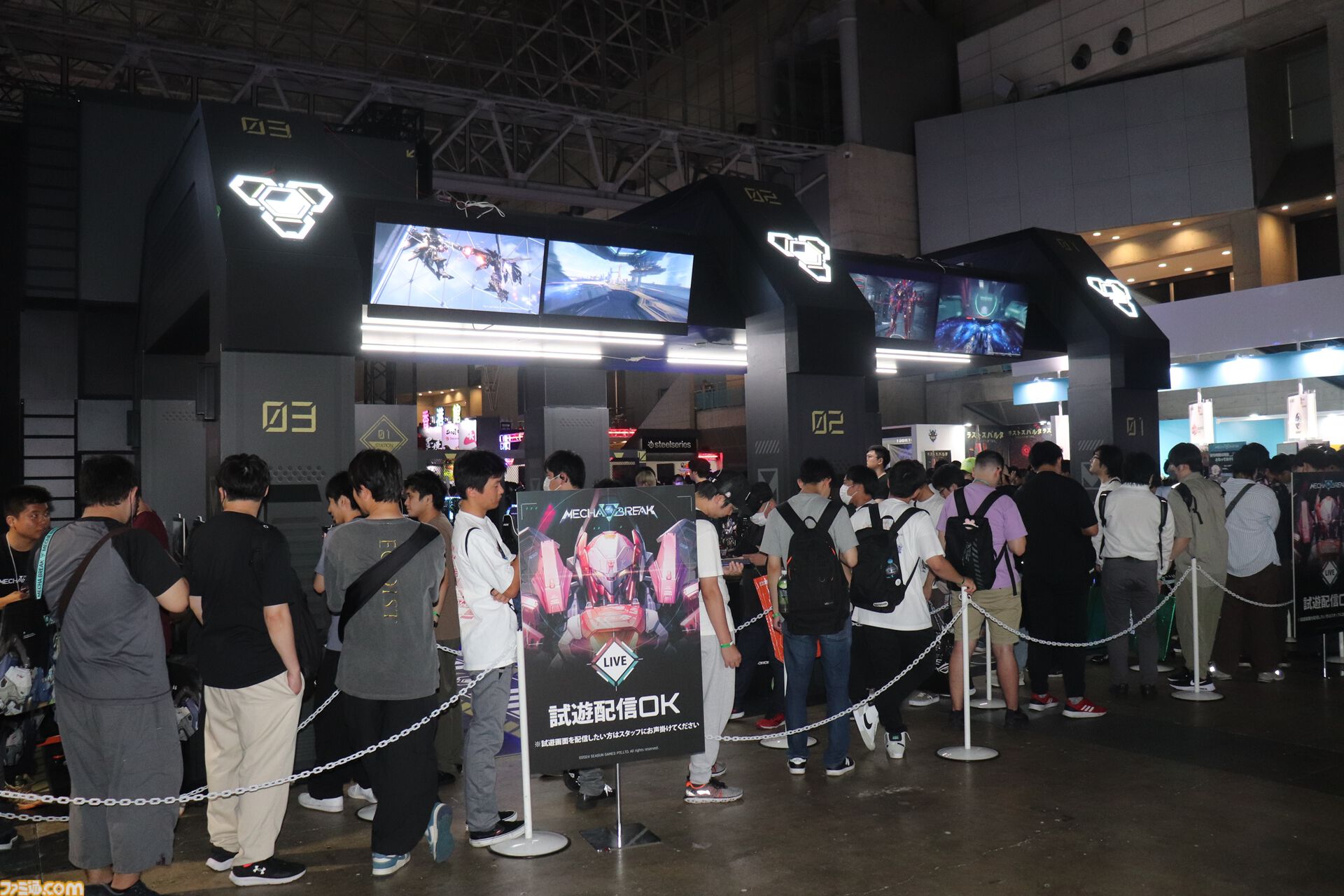 話題の近未来SFメカアクション『Mecha BREAK』ブースリポ―ト。巨大メカ“鳴神”＆コスプレイヤーさんとのフォトスポットやチュートリアルからじっくり魅力を味わえる試遊など豪華な出展内容【TGS2024】