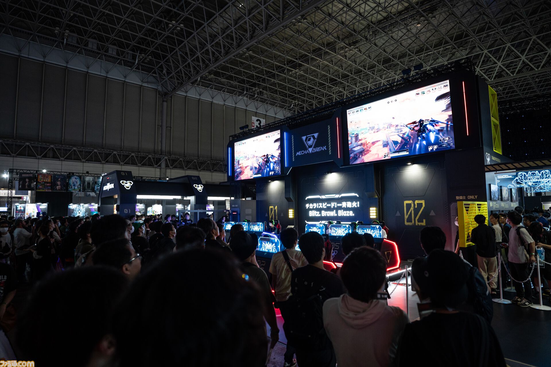 話題の近未来SFメカアクション『Mecha BREAK』ブースリポ―ト。巨大メカ“鳴神”＆コスプレイヤーさんとのフォトスポットやチュートリアルからじっくり魅力を味わえる試遊など豪華な出展内容【TGS2024】