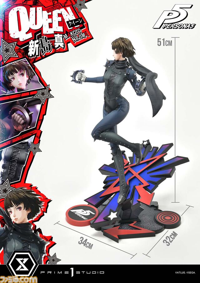 『ペルソナ５』新島真（クイーン）の1/4スケールのスタチューが予約開始。ペルソナ“ヨハンナ”とのセット、単体の2種が展開