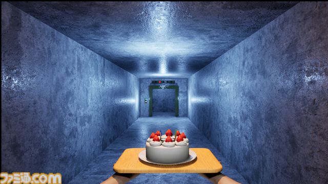 『Don't Drop The Cake』異形にビビらずケーキを運ぶホラーゲームが発表。マウス操作でケーキのバランスを維持。スーツ姿の花頭など個性的な異形が動揺を誘う