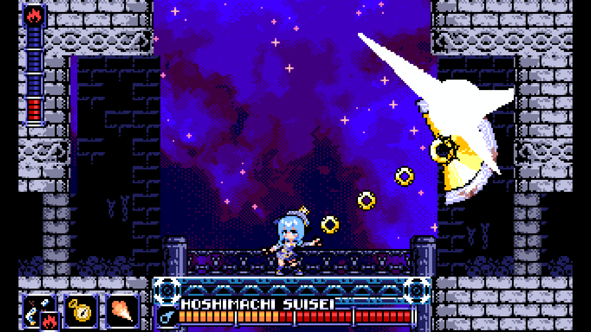 『FLARE NUINUI QUEST』不知火フレアが主役の本格横スクロールアクションがholo Indieより登場。行方不明になった“しらけん”の仲間たちを助け出そう