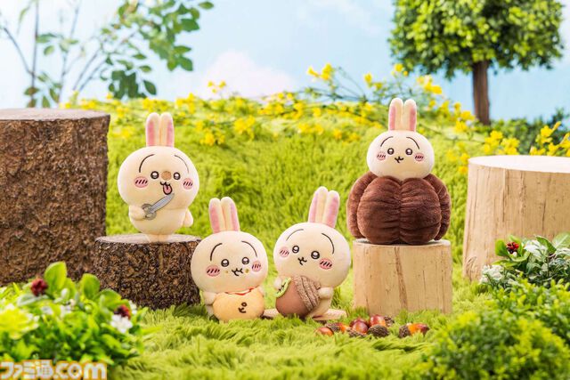 『ちいかわ』うさぎだらけくじが10月15日より発売、当たるのはうさぎオンリー。巨大ぬいぐるみやキュートなクッション、並べたくなるマスコットなどが登場