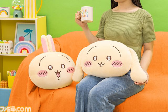『ちいかわ』うさぎだらけくじが10月15日より発売、当たるのはうさぎオンリー。巨大ぬいぐるみやキュートなクッション、並べたくなるマスコットなどが登場