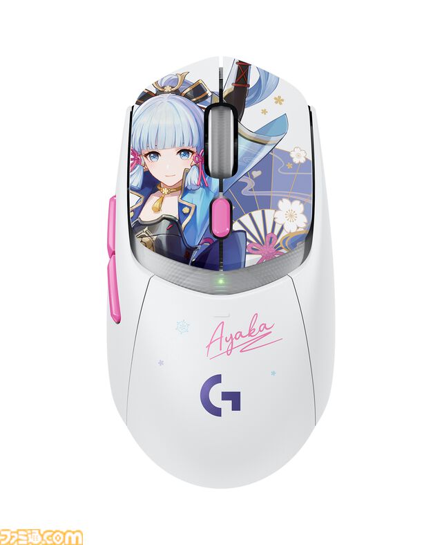 『原神』神里綾華コラボモデルのゲーミングマウス“G309”が10月29日発売。ロジクール×『原神』パートナーシップモデル第1弾として