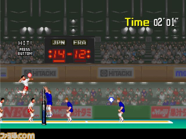 【アケアカ】『スーパーバレー'91』10月10日に配信。シンプル操作でサーブや時間差攻撃が楽しめるバレーボールゲーム