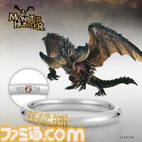 『モンハン』イヴェルカーナ、ネルギガンテ、アルバトリオンの結婚指輪が発売。価格は13万2000円から。内側には各モンスターの彫刻とダイヤモンドをデザイン