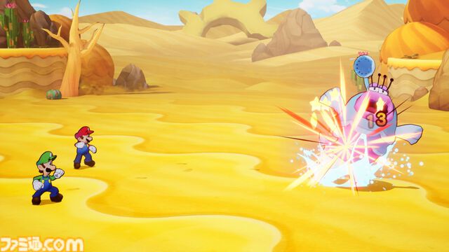『マリオ＆ルイージRPG　ブラザーシップ！』が11月7日に発売、9年振りとなるシリーズ完全新作。マリオとルイージ2人が合体する技“ブラザーアクション”などが公開