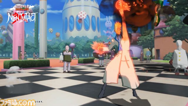 格ゲー『ハンターハンター ネンインパクト』ゲンスルーが参戦決定。一握りの火薬（リトルフラワー）での攻撃や、サブ・バラの援護による積極的な攻め込みを得意とするキャラクター