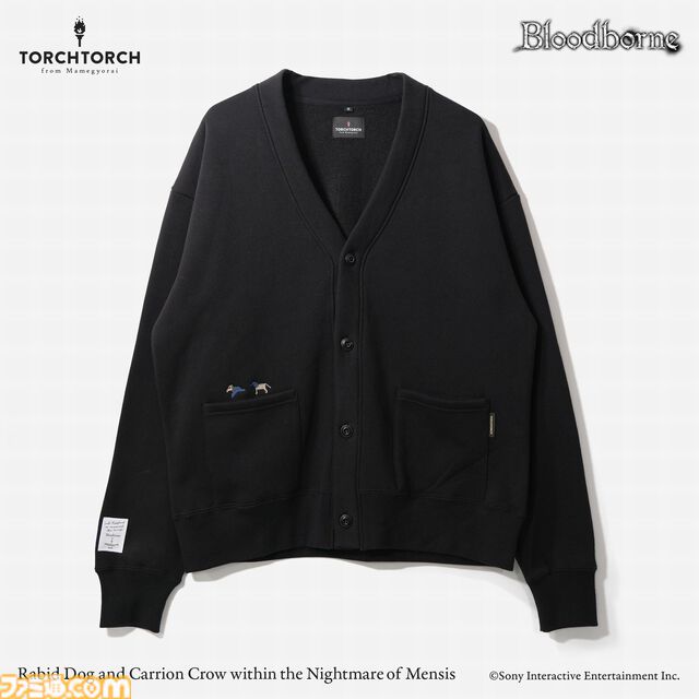 『ブラッドボーン』のカーディガン4種が先行販売。TORCH TORCHの心斎橋PARCO店が10月19日にオープン