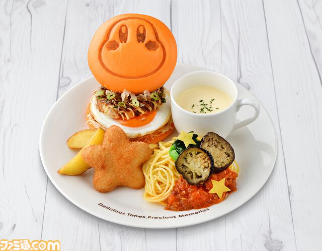 カービィカフェ大阪が11月21日より常設オープン。カービィの容器がかわいい串カツ、たこ焼きみたいなプチケーキなど限定メニューが公開