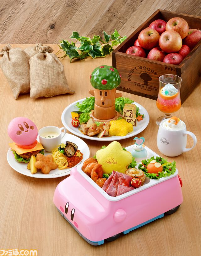カービィカフェ大阪が11月21日より常設オープン。カービィの容器がかわいい串カツ、たこ焼きみたいなプチケーキなど限定メニューが公開