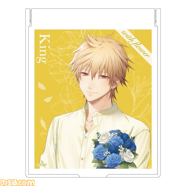 『薄桜鬼 真改』土方歳三、『Code：Realize』アルセーヌ・ルパンらの描き下ろしグッズが当たる。オトメイトのキャラクターグラビア企画“with flower”のオンラインくじが10/24正午に発売