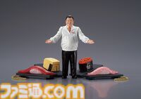 すしざんまい社長“マグロ大王”がお馴染みのポーズでフィギュア化。人気のネタたちとともにガチャで10月下旬発売