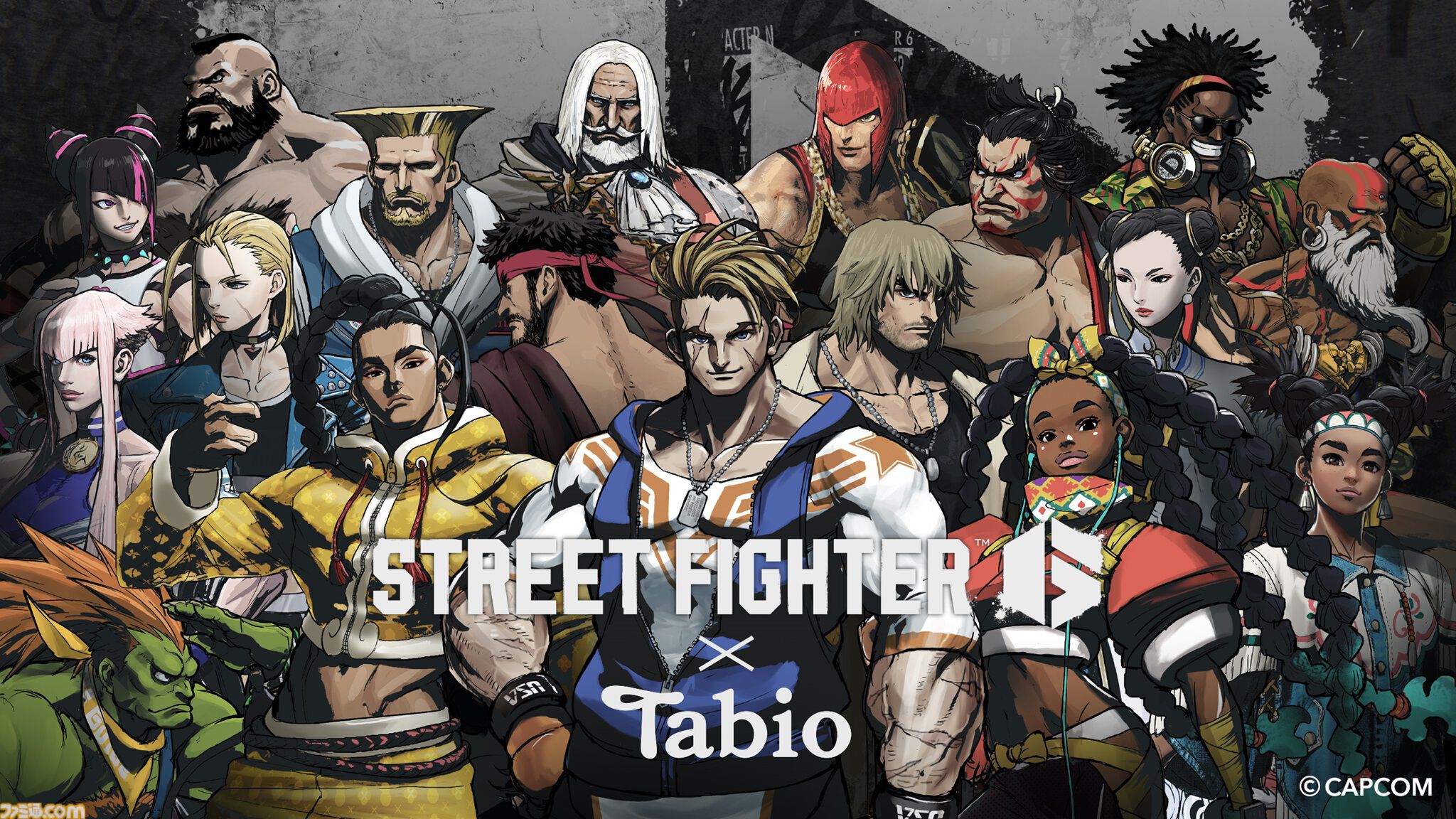 『スト6』タビオコラボ靴下が10/25発売。漫画『がんばれジュリちゃん』のひとコマ、『STREET FIGHTER』ロゴをデザイン