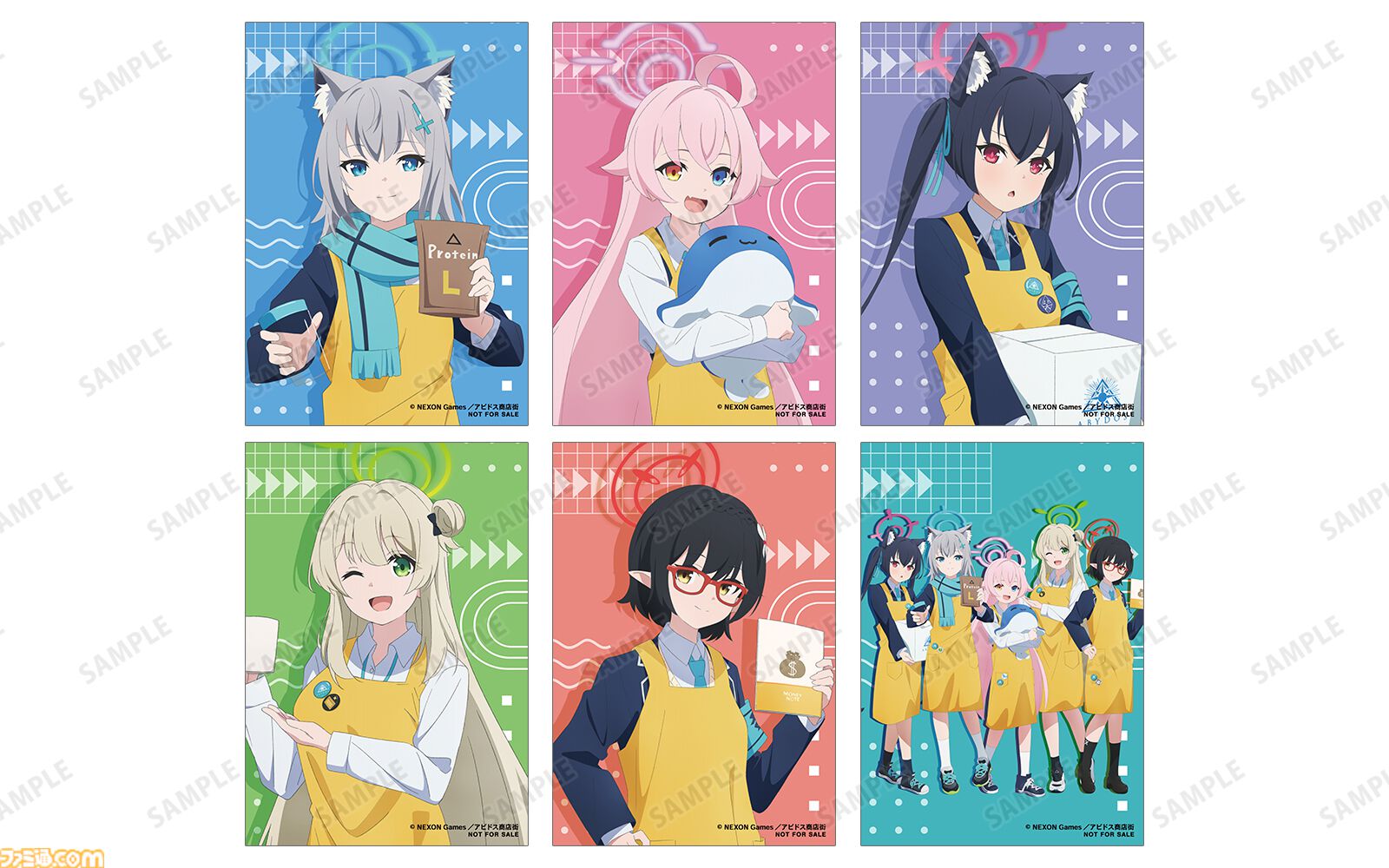 ブルーアーカイブ　ブルアカ　マルイ 特典ミニブロマイド　全7種 アニメ『ブルアカ』POP UP SHOPが池袋ロフト、梅田ロフトで開催決定