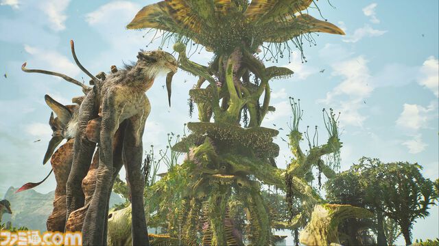 『Towers of Aghasba』早期アクセス版が11/20発売。奇妙な動植物が息づく島を再興するオープンワールドゲーム。パラグライダーで空中移動も可能