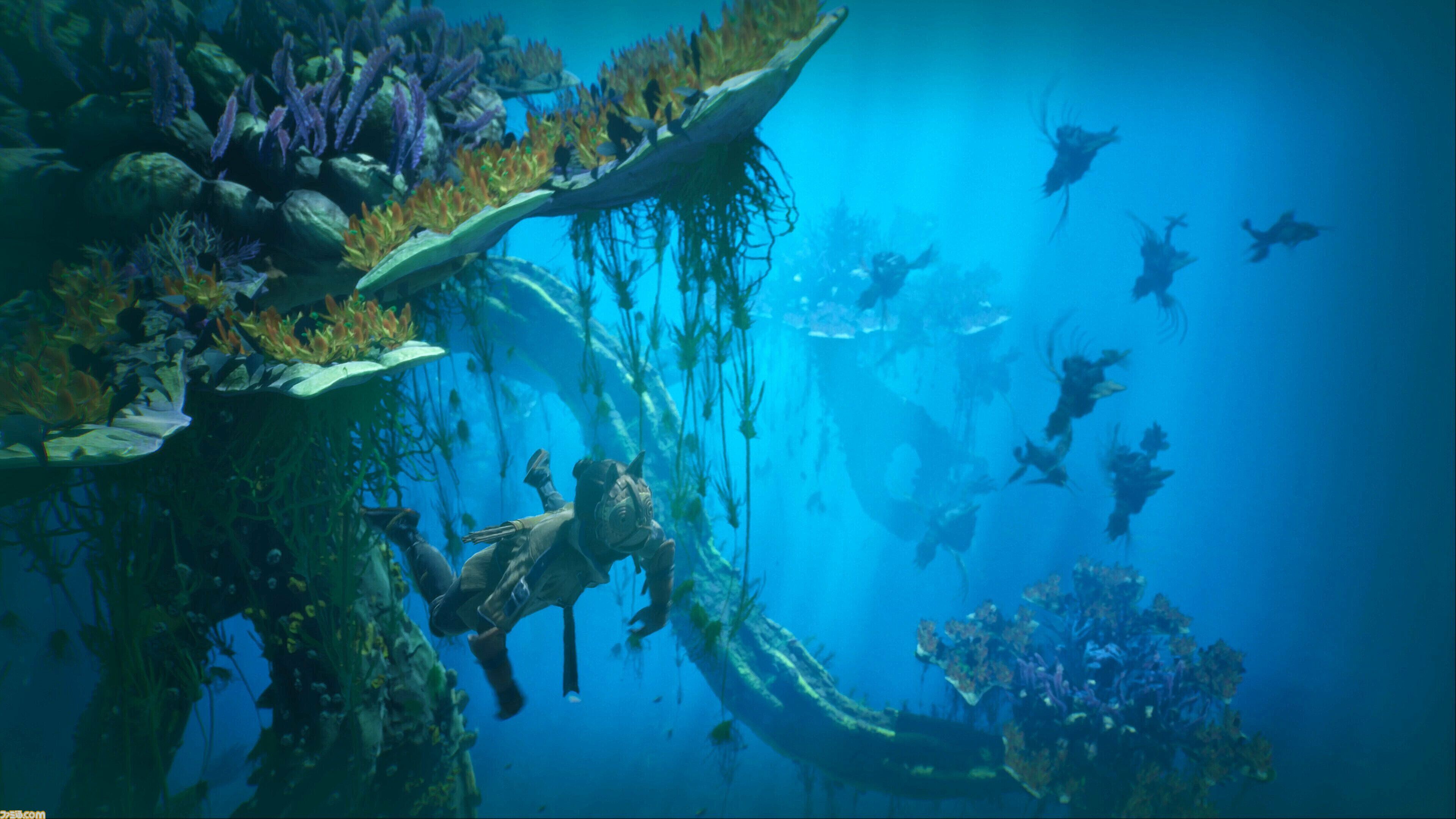 『Towers of Aghasba』早期アクセス版が11/20発売。奇妙な動植物が息づく島を再興するオープンワールドゲーム。パラグライダーで空中移動も可能