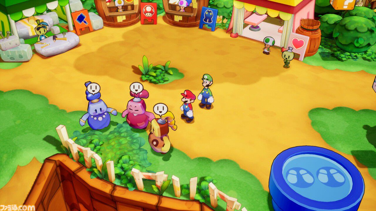 『マリオ＆ルイージRPG　ブラザーシップ！』拠点となる“船島”の見どころが公開。便利な大砲移動やウワサ話好きのおばちゃんも登場