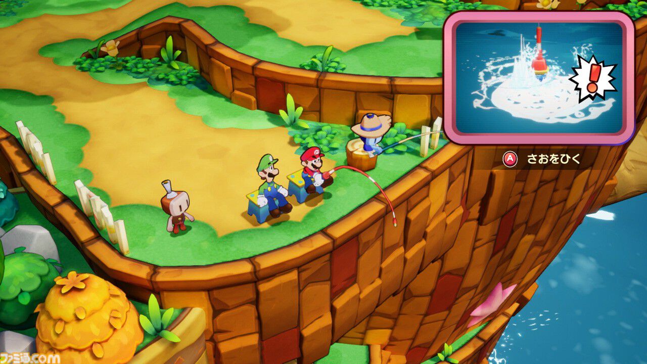 『マリオ＆ルイージRPG　ブラザーシップ！』拠点となる“船島”の見どころが公開。便利な大砲移動やウワサ話好きのおばちゃんも登場