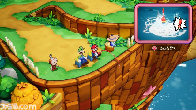 『マリオ＆ルイージRPG　ブラザーシップ！』拠点となる“船島”の見どころが公開。便利な大砲移動やウワサ話好きのおばちゃんも登場