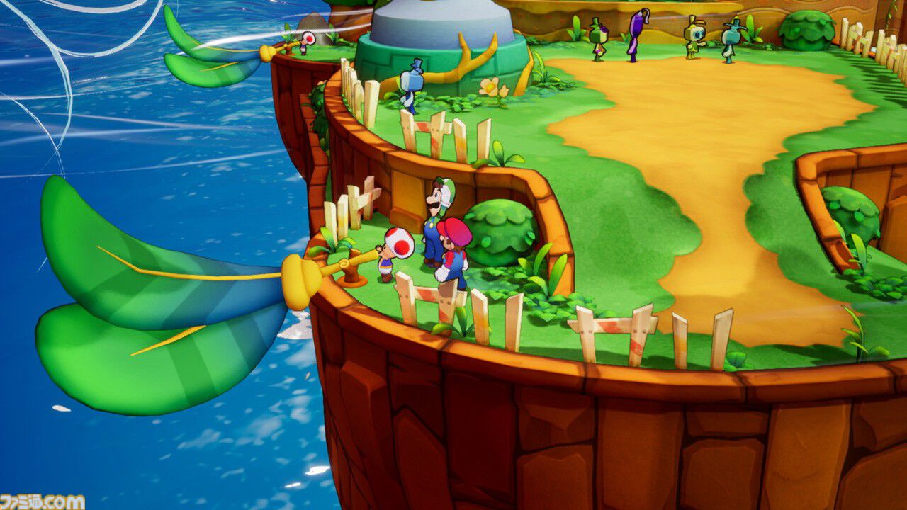 『マリオ＆ルイージRPG　ブラザーシップ！』拠点となる“船島”の見どころが公開。便利な大砲移動やウワサ話好きのおばちゃんも登場