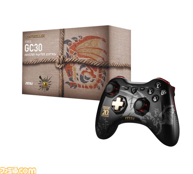 MSI×『モンハン』コラボコントローラ“FORCE GC30 MONSTER HUNTER EDITION”