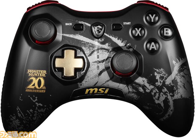 MSI×『モンハン』コラボコントローラ“FORCE GC30 MONSTER HUNTER EDITION”