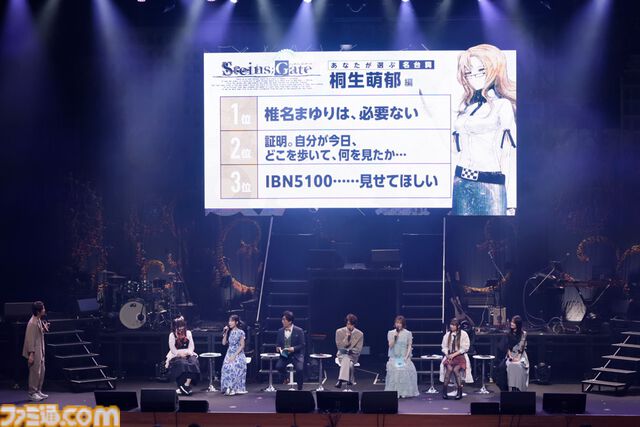 『シュタゲ』15周年イベントリポート。宮野真守さんをはじめとするラボメンたちの名セリフの生朗読は感涙必至。アーティスト陣によるライブパフォーマンスも大盛況