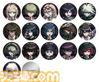 『ダンガンロンパ』シリーズ公式グッズが受注開始。霧切や七海たちのテレ顔を描いたアクリルバッジ、怒った表情をデザインした缶バッジなど