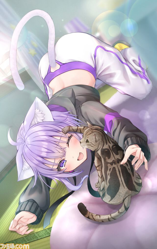猫又おかゆ主演ゲーム『おかゆにゅ～～む！』パッケージ版の予約受付がスタート。エビテン、あみあみなどで描き下ろし特典も展開