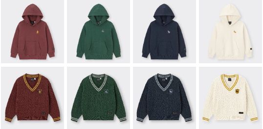ハリー・ポッター』4つの寮をイメージしたパーカー・セーターや