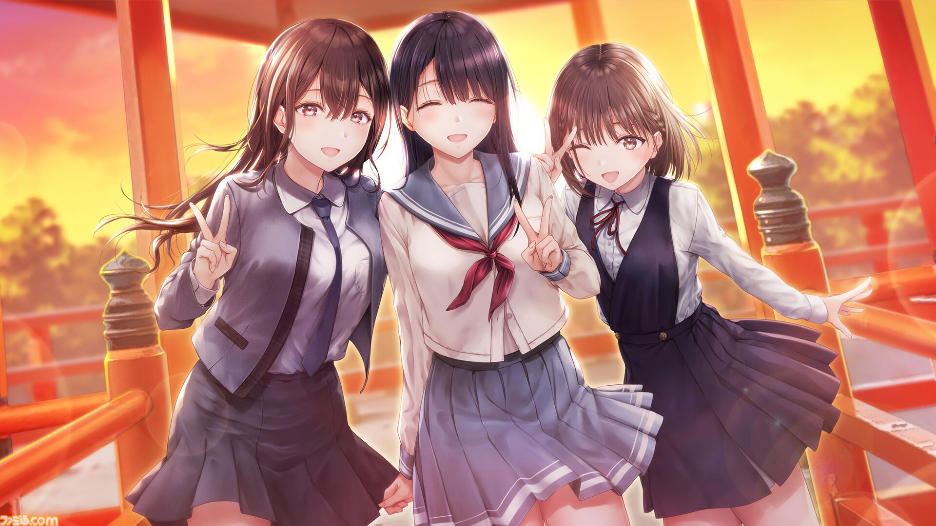 『制服カノジョ』聖地巡礼バスツアーの参加申込が11月5日まで受付中。小坂井祐莉絵＆山田麻莉奈とゲーム内のデートスポットを巡る。直筆サイン色紙のプレゼントキャンペーンも実施
