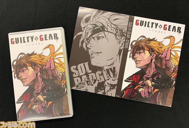 【GGST】『ギルティギア ストライヴ』ファミ通DXパックのグッズサンプルが公開。描き下ろしTシャツやアクキー、カイの3Dクリスタルなどが付属