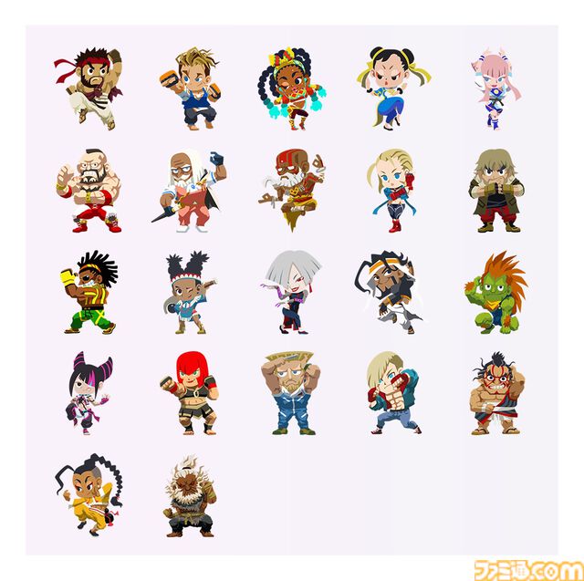 『ストリートファイター』ユニクロの“UTme!”にリュウ、ルーク、ジュリ、キャミィたちデフォルメキャラのスタンプが登場