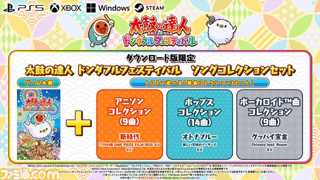 『太鼓の達人 ドンダフルフェスティバル』PS5、Xbox Series X|S、PC（Windows/Steam）版が本日（11/7）発売。家庭用シリーズ初となる120fpsに対応