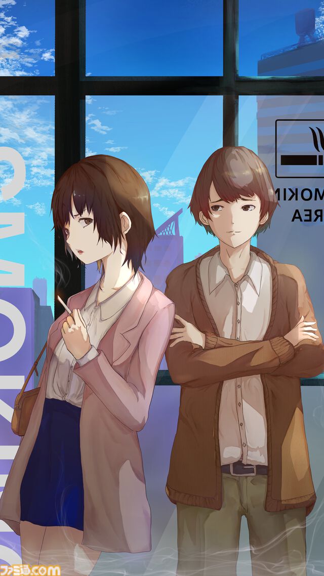 文庫本のようなビジュアルノベル『short HOPE long Peace』がウェブブラウザ上で無料公開。タバコを題材にした男女の恋愛物語