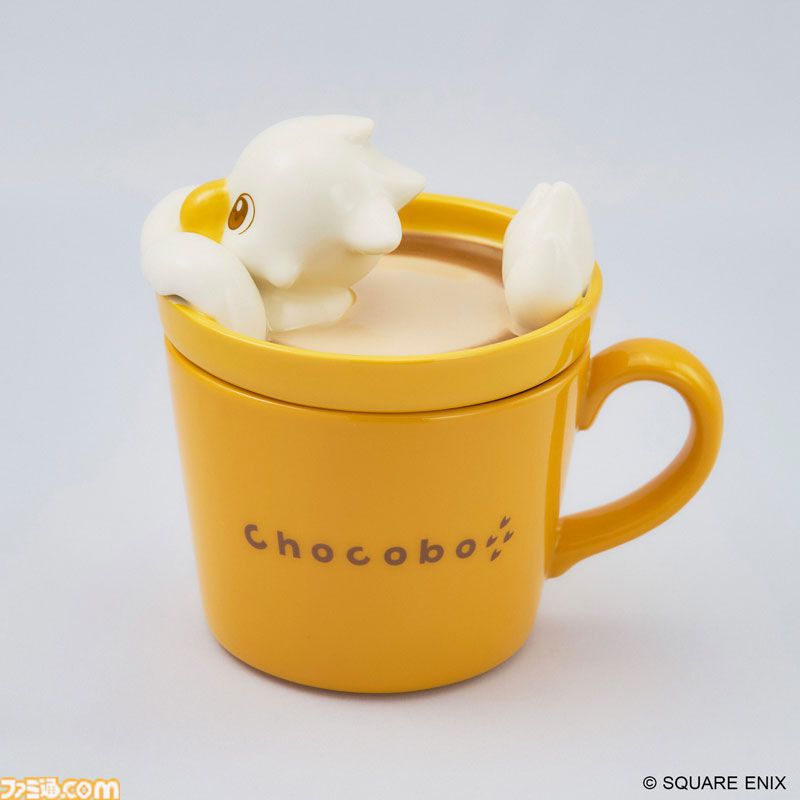 FF』立体ラテアート風のチョコボのフィギュアマグカップが登場