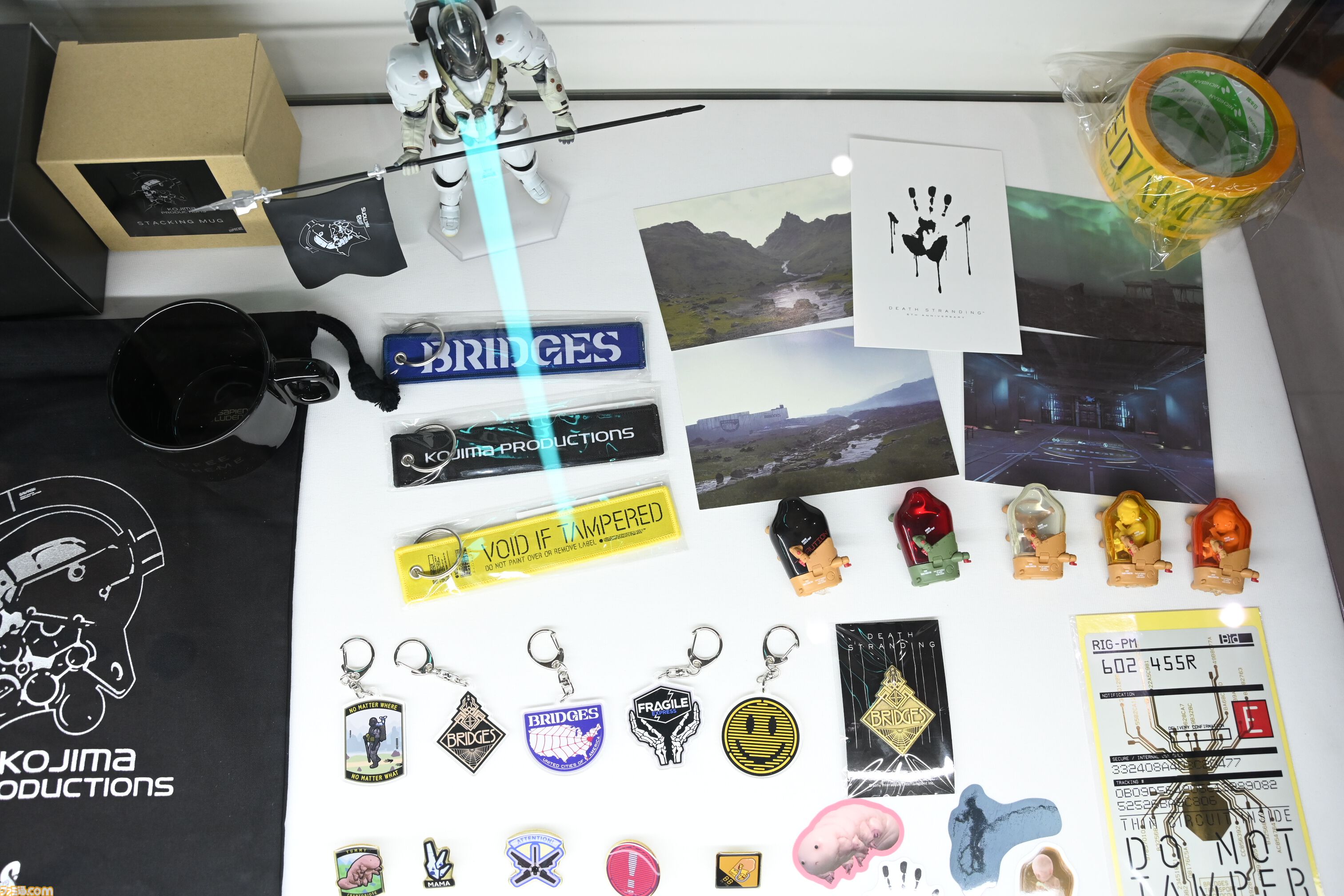 『デススト』5周年展覧会リポート。渋谷PARCOに現れた配送センターには開発資料などファン必見の展示が目白押し。再現度120％なコラボメニューも要注目