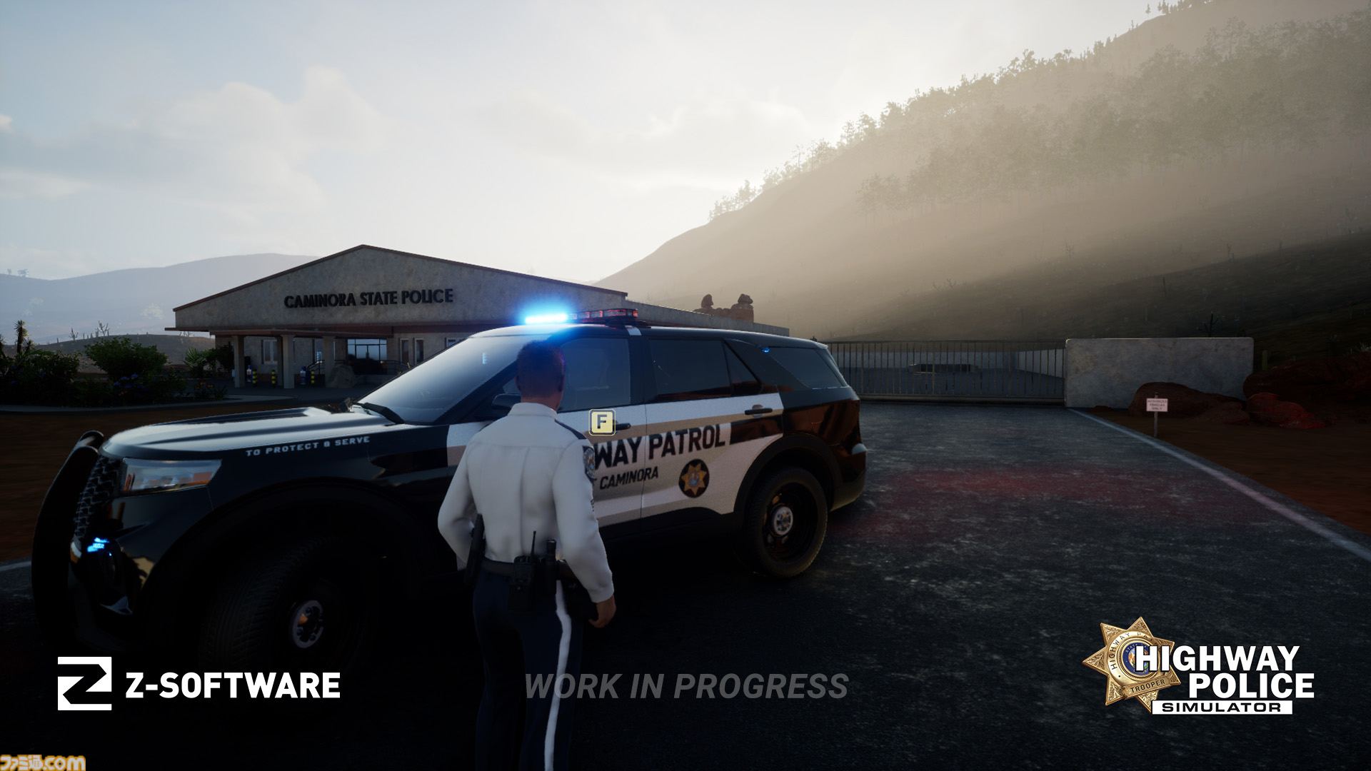 『ハイウェイ・ポリス・シミュレーター』12月5日発売。警察となってカーチェイスから銃撃戦、容疑者への尋問、事故現場の対応までこなす本格オープンワールドシミュレーター
