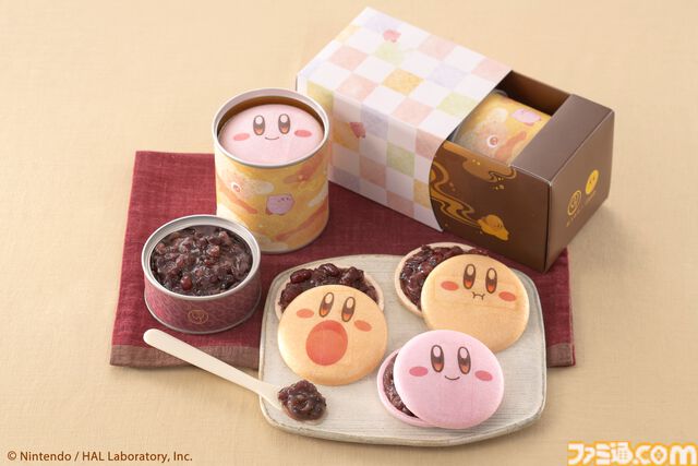 『星のカービィ』×鶴屋吉信のコラボ和菓子“カービィのまんまる手づくり最中”にピンクの最中種と抹茶あんが新登場。11月15日より店頭販売を開始